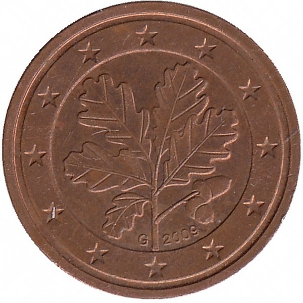 Германия 2 евроцента 2009 год (G)