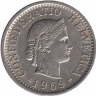 Швейцария 10 раппенов 1969 год