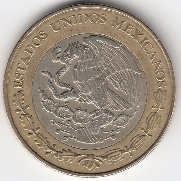 Мексика 10 песо 1998 год