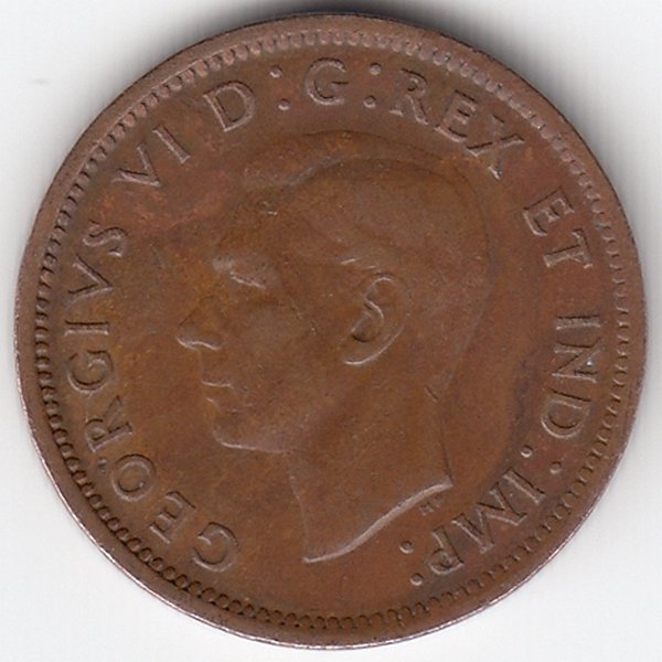 Канада 1 цент 1940 год