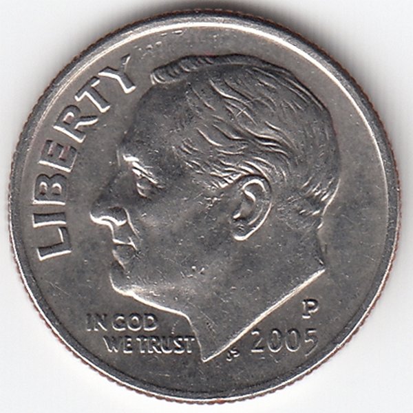 США 10 центов 2005 год (P)