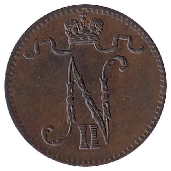 Финляндия (Великое княжество) 1 пенни 1900 год 