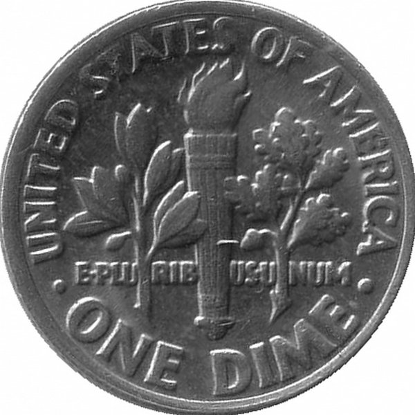 США 10 центов 1985 год (P)