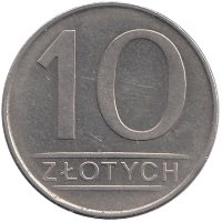 Польша 10 злотых 1985 год
