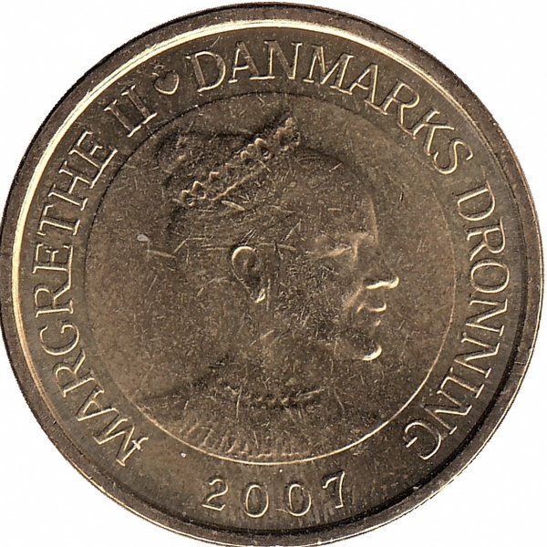 Дания 20 крон 2007 год (UNC)