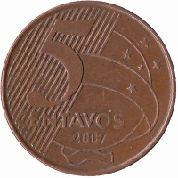 Бразилия 5 сентаво 2007 год