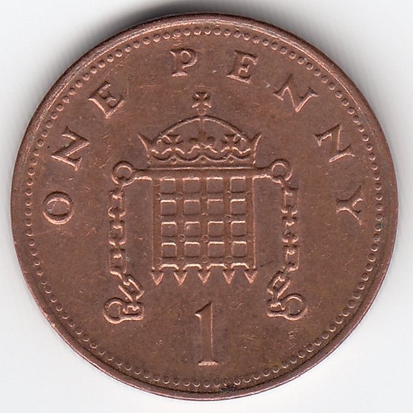 Великобритания 1 пенни 2004 год