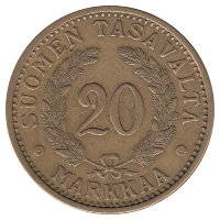 Финляндия 20 марок 1939 год 
