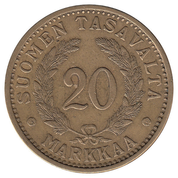 Финляндия 20 марок 1939 год 