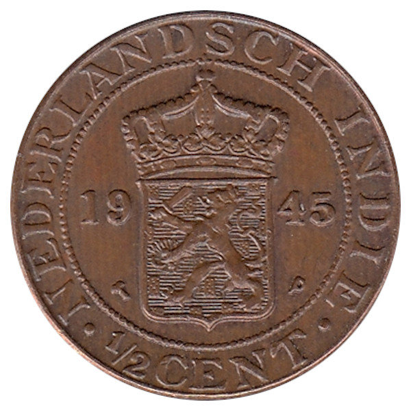 Нидерландская Индия (Голландская Ост-Индия) 1/2 цента 1945 год