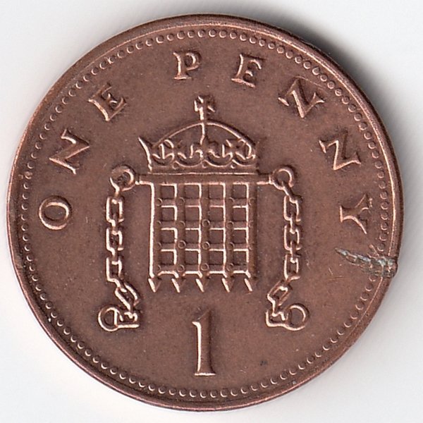 Великобритания 1 пенни 2006 год