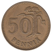 Финляндия 50 пенни 1963 год 