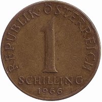 Австрия 1 шиллинг 1966 год