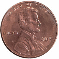 США 1 цент 2015 год