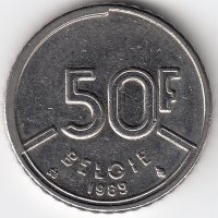 Бельгия (Belgie) 50 франков 1989 год