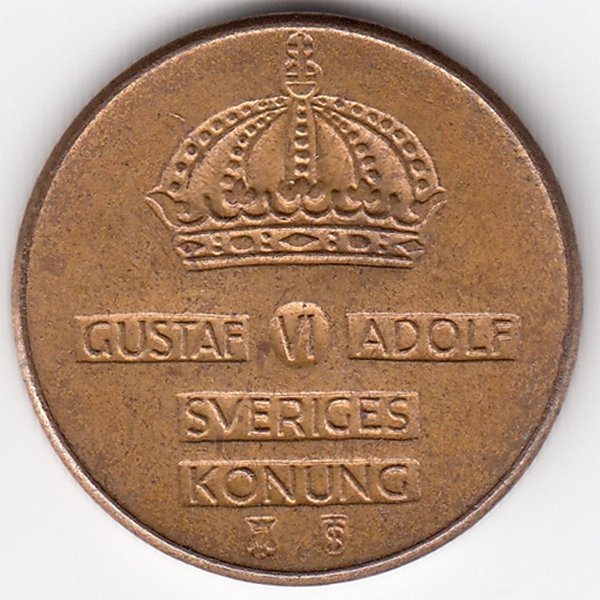Швеция 2 эре 1956 год