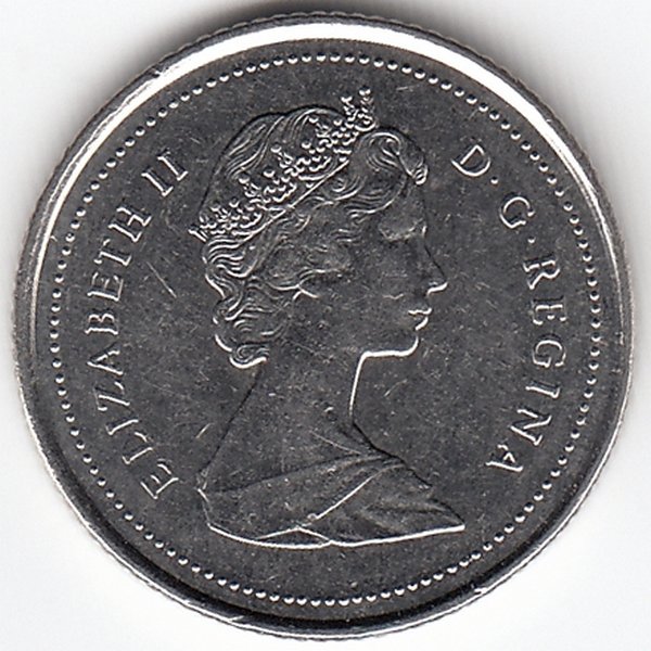 Канада 10 центов 1988 год