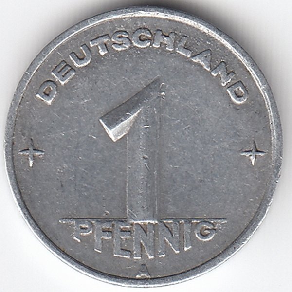 ГДР 1 пфенниг 1948 год (A)