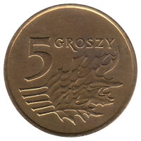 Польша 5 грошей 1993 год