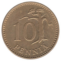 Финляндия 10 пенни 1981 год