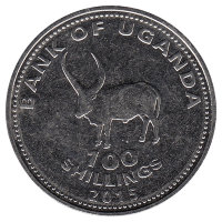 Уганда 100 шиллингов 2015 год