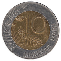 Финляндия 10 марок 1995 год