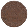 Канада 1 цент 1908 год
