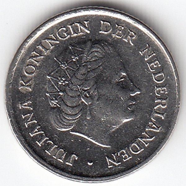 Нидерланды 10 центов 1980 год