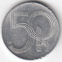 Чехия 50 геллеров 1994 год