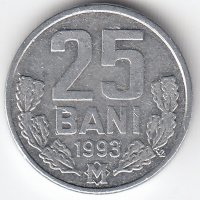 Молдавия 25 бани 1993 год
