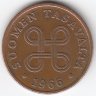 Финляндия 1 пенни 1966 год