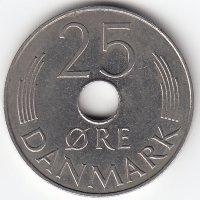 Дания 25 эре 1979 год