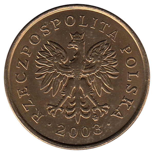Польша 5 грошей 2003 год