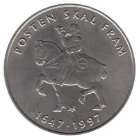 Норвегия 5 крон 1997 год  (UNC)