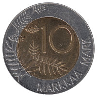 Финляндия 10 марок 1996 год