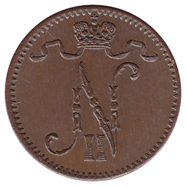 Финляндия (Великое княжество) 1 пенни 1912 год 