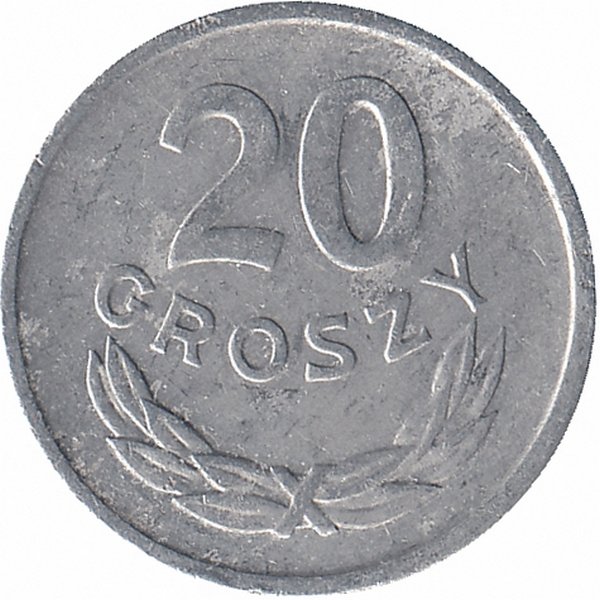 Польша 20 грошей 1967 год