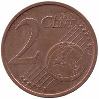 Германия 2 евроцента 2004 год (F)