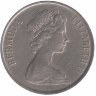 Бермудские острова 25 центов 1970 год
