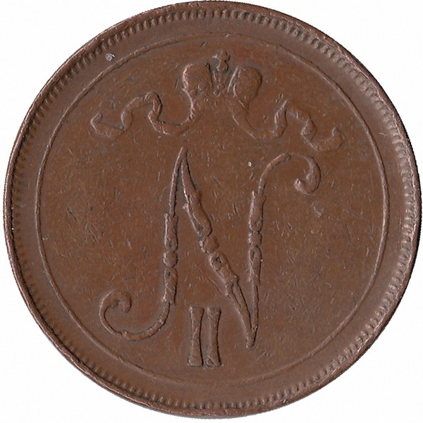 Финляндия (Великое княжество) 10 пенни 1912 год